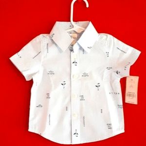 Carter's Short-Sleeved Button Up